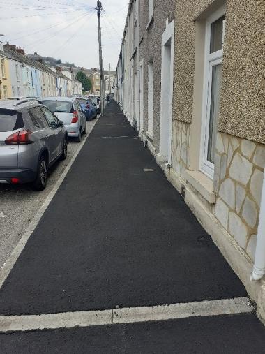 Micro asphalt treatment after