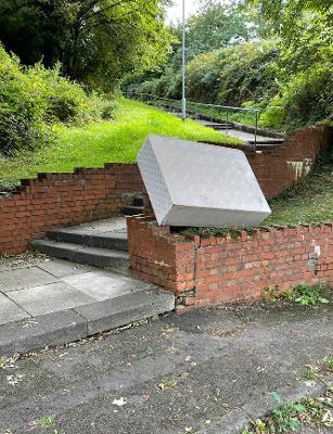 fly tipped bed