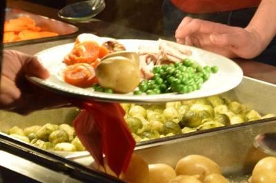 Together at Christmas - dinner.