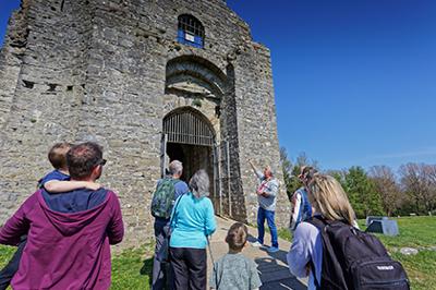 Visiting Oystermouth Castle