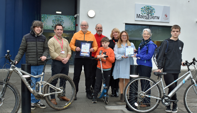 Maes Derw School wins Bronze Sustrans Award