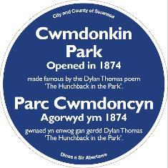 Cwmdonkin Park blue plaque