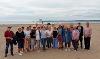 Ageing Well group on Swansea Beach