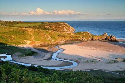 Three Cliffs Bay view from Penmaen