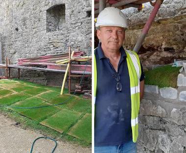 Oystermouth Castle conservation collage B