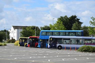 Buses at Swansea Bus Station