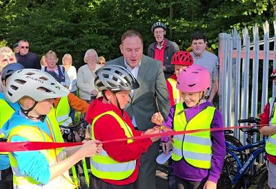 gowerton bike route official opening