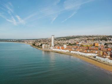 Swansea Bay drone