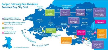 Swansea Bay City Deal project map