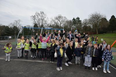 play area opening cheers